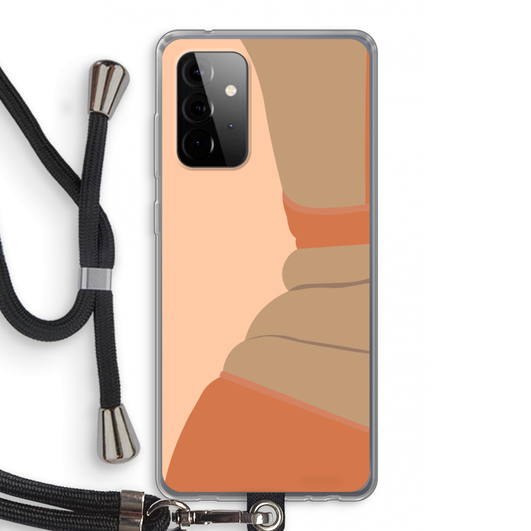 Bikini: Samsung Galaxy A72 5G Transparant Hoesje met koord