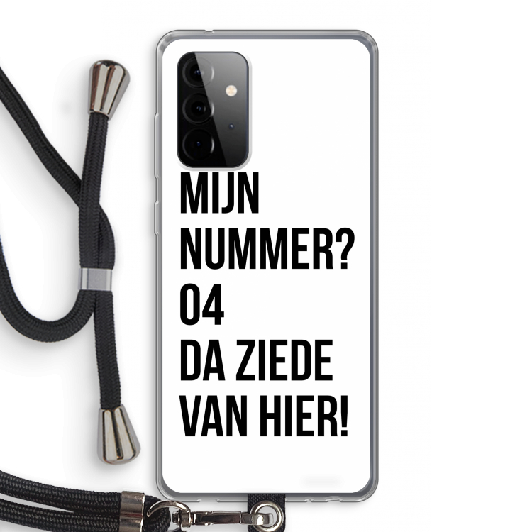 Da ziede van hier: Samsung Galaxy A72 5G Transparant Hoesje met koord