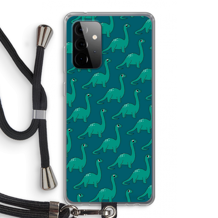 Diplodocus: Samsung Galaxy A72 5G Transparant Hoesje met koord