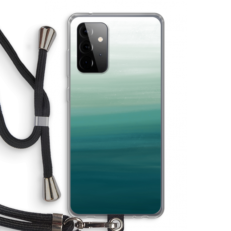 Ocean: Samsung Galaxy A72 5G Transparant Hoesje met koord