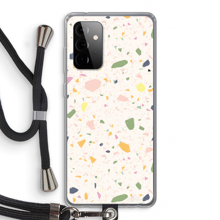 Terrazzo N°21: Samsung Galaxy A72 5G Transparant Hoesje met koord