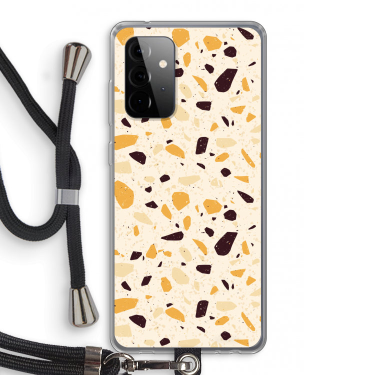 Terrazzo N°13: Samsung Galaxy A72 5G Transparant Hoesje met koord
