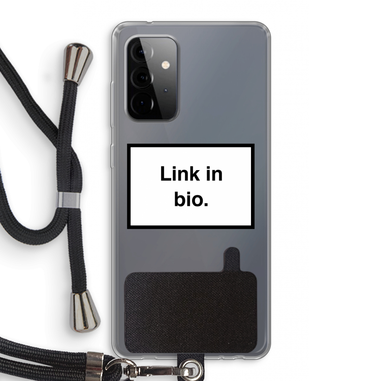 Link in bio: Samsung Galaxy A72 5G Transparant Hoesje met koord