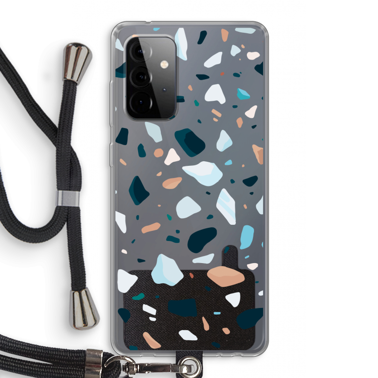 Terrazzo N°13: Samsung Galaxy A72 5G Transparant Hoesje met koord
