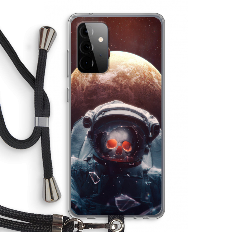 Voyager: Samsung Galaxy A72 5G Transparant Hoesje met koord