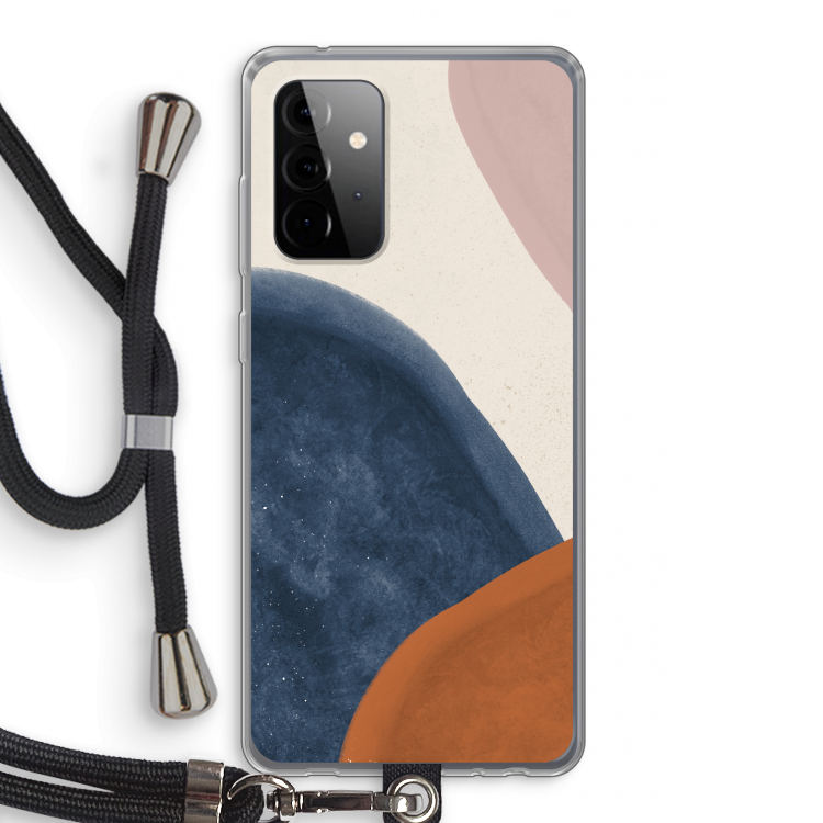 Geo #1: Samsung Galaxy A72 5G Transparant Hoesje met koord