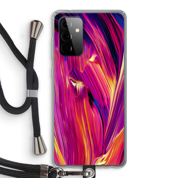 Phoenix: Samsung Galaxy A72 5G Transparant Hoesje met koord