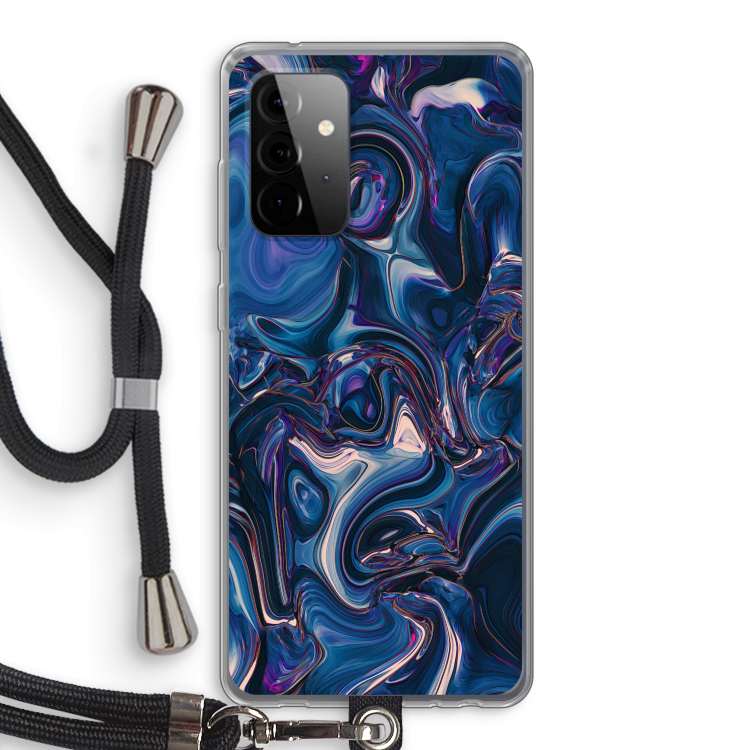 Mirrored Mirage: Samsung Galaxy A72 5G Transparant Hoesje met koord
