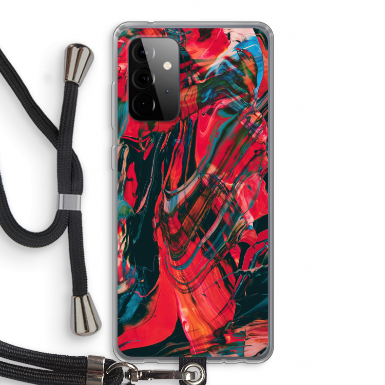Endless Descent: Samsung Galaxy A72 5G Transparant Hoesje met koord