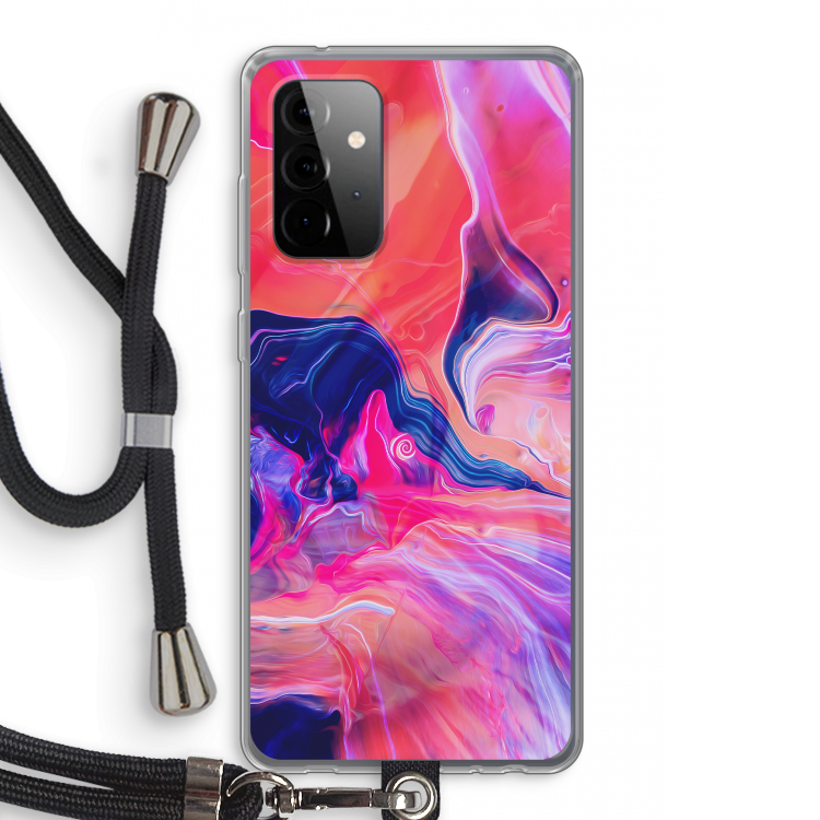 Earth And Ocean: Samsung Galaxy A72 5G Transparant Hoesje met koord