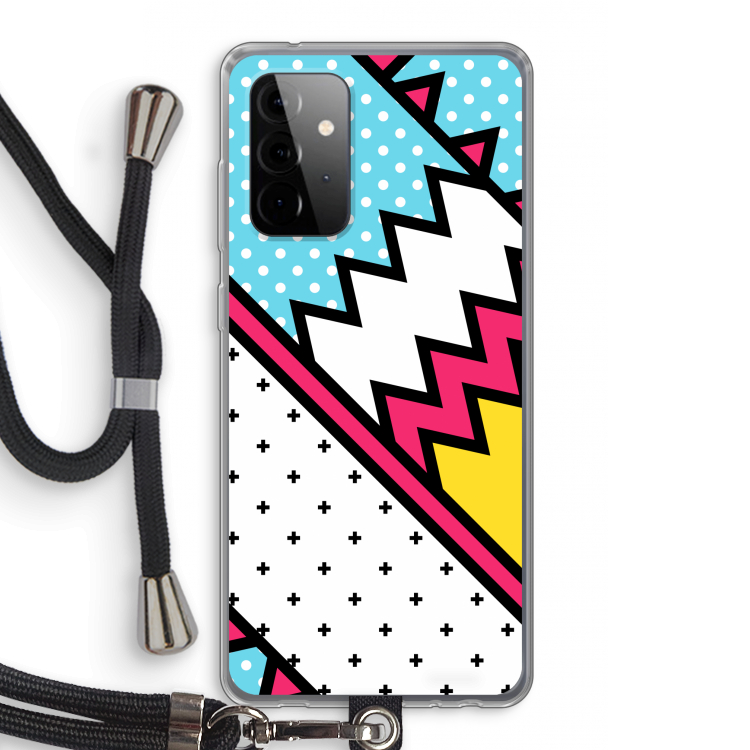 Pop Art #2: Samsung Galaxy A72 5G Transparant Hoesje met koord
