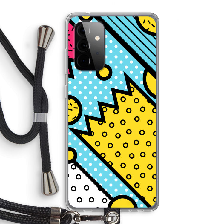 Pop Art #1: Samsung Galaxy A72 5G Transparant Hoesje met koord