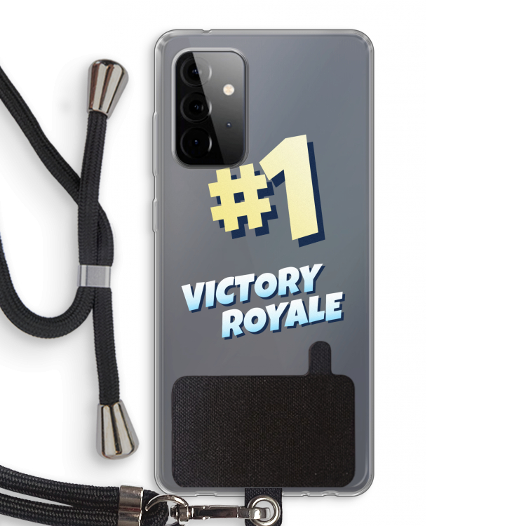 Victory Royale: Samsung Galaxy A72 5G Transparant Hoesje met koord
