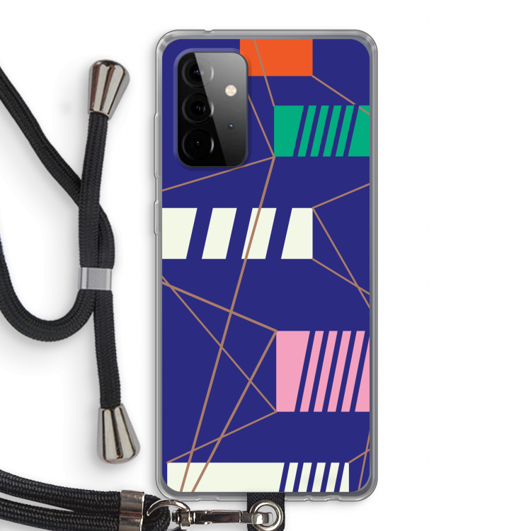 Gestalte 5: Samsung Galaxy A72 5G Transparant Hoesje met koord