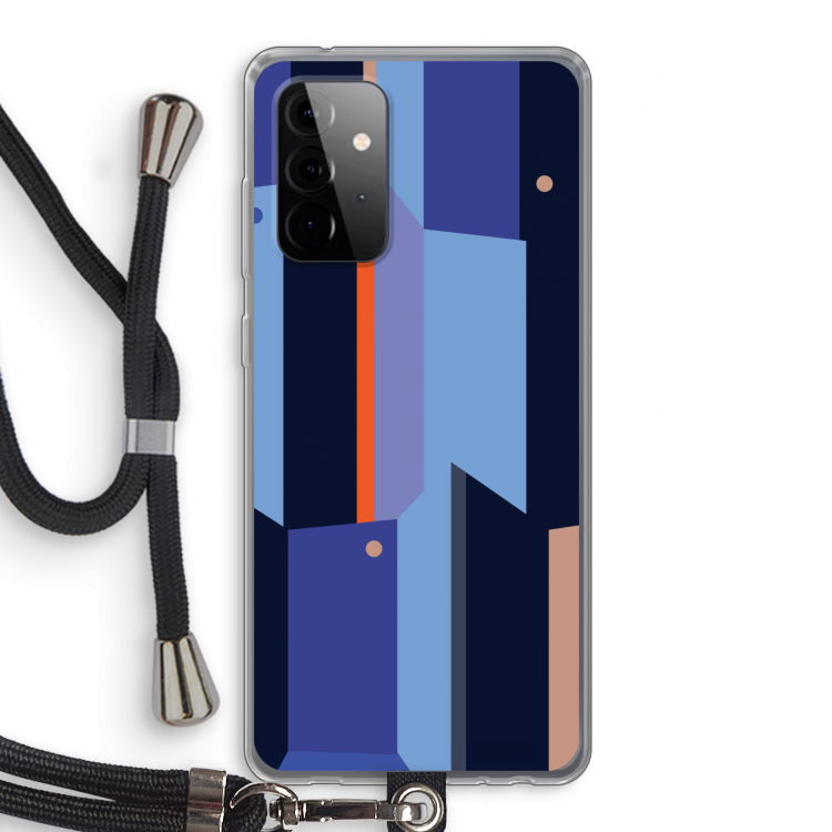 Gestalte 3: Samsung Galaxy A72 5G Transparant Hoesje met koord
