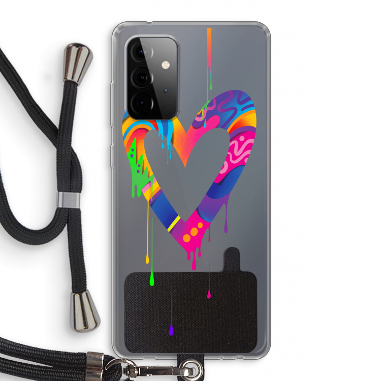 Melts My Heart: Samsung Galaxy A72 5G Transparant Hoesje met koord