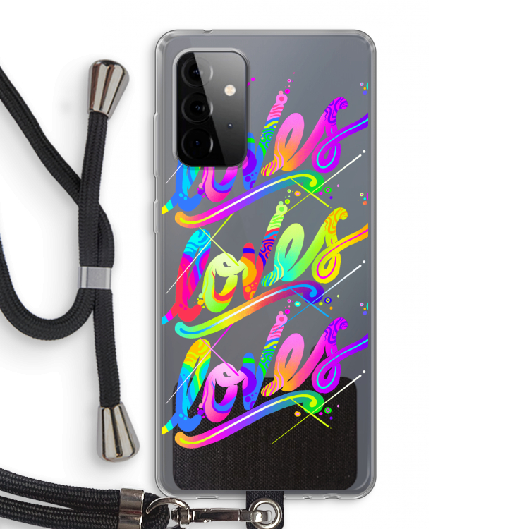Loves: Samsung Galaxy A72 5G Transparant Hoesje met koord