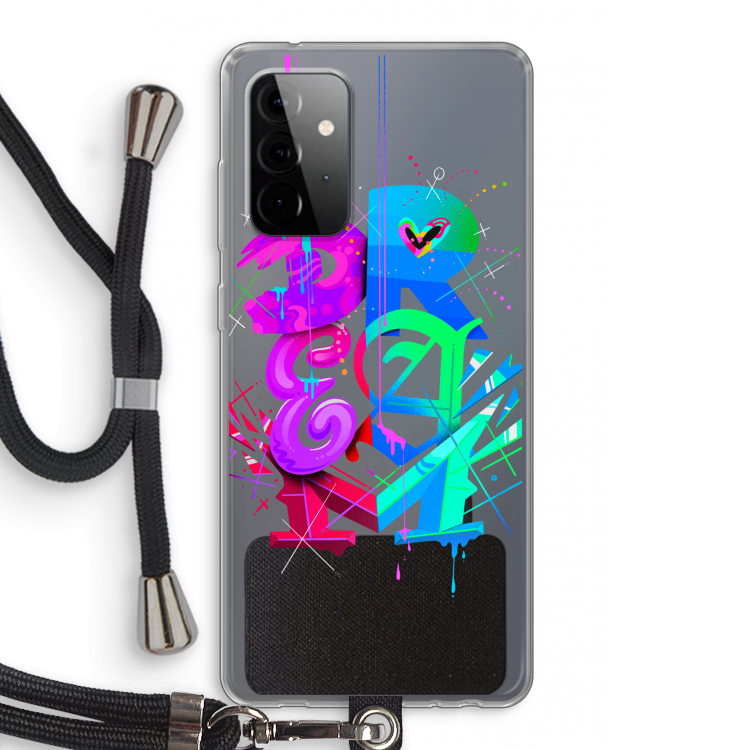 Dream: Samsung Galaxy A72 5G Transparant Hoesje met koord