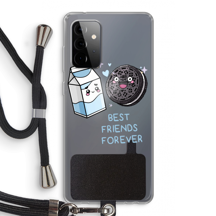 Best Friend Forever: Samsung Galaxy A72 5G Transparant Hoesje met koord