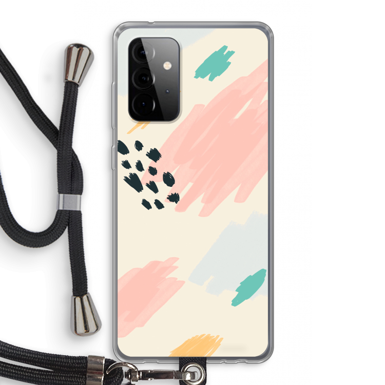 Sunday Chillings: Samsung Galaxy A72 5G Transparant Hoesje met koord