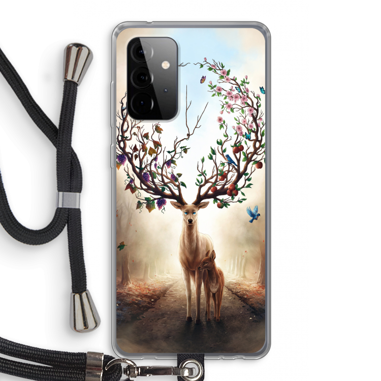 Seasons Change: Samsung Galaxy A72 5G Transparant Hoesje met koord