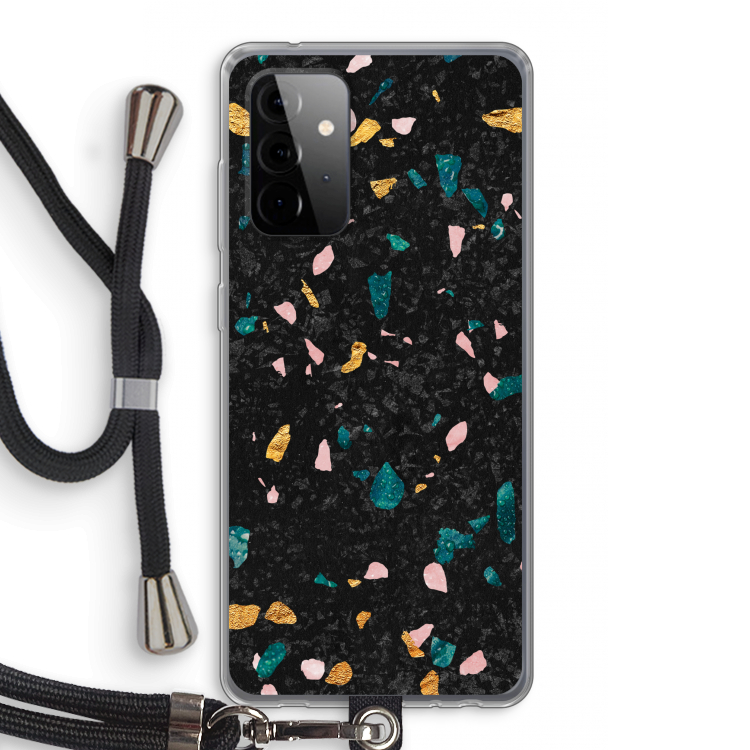 Terrazzo N°10: Samsung Galaxy A72 5G Transparant Hoesje met koord