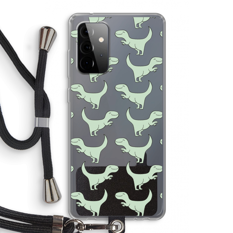 Dinos: Samsung Galaxy A72 5G Transparant Hoesje met koord