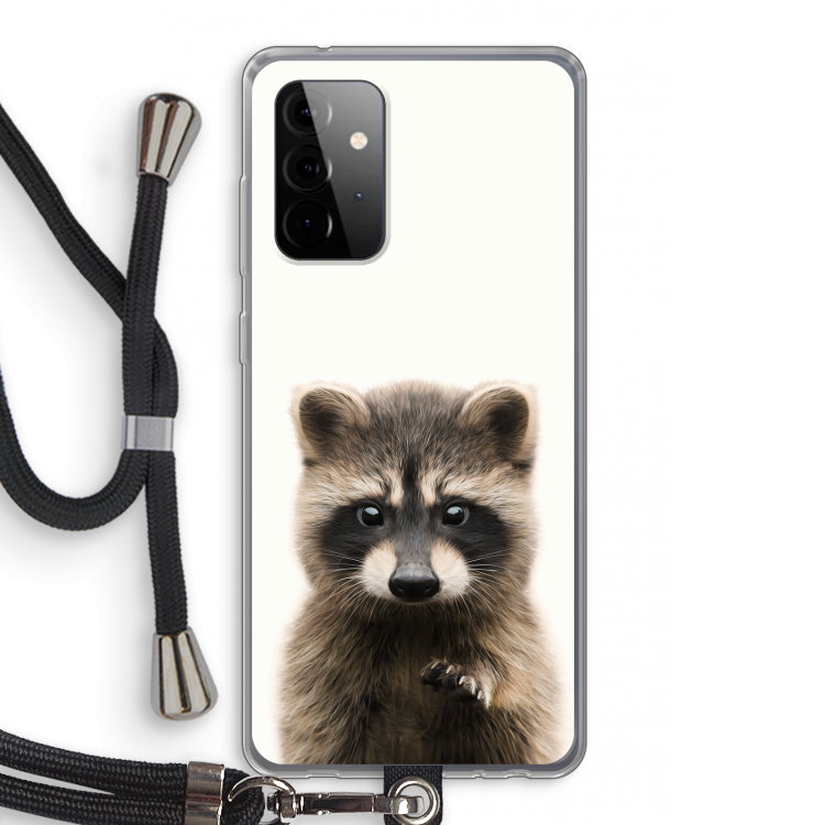 Rocco: Samsung Galaxy A72 5G Transparant Hoesje met koord