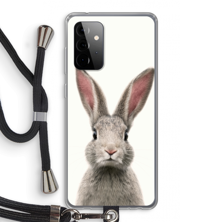 Daisy: Samsung Galaxy A72 5G Transparant Hoesje met koord