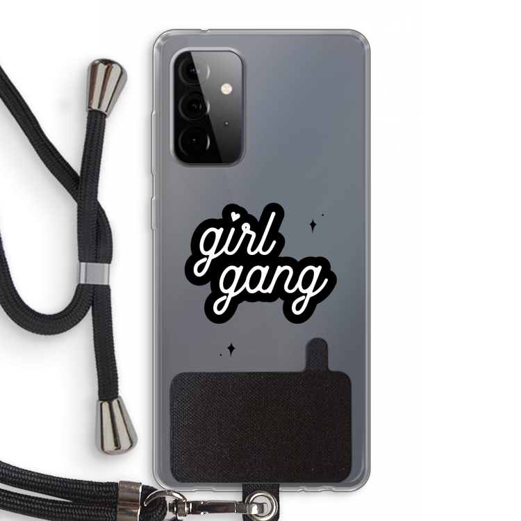 Girl Gang: Samsung Galaxy A72 5G Transparant Hoesje met koord