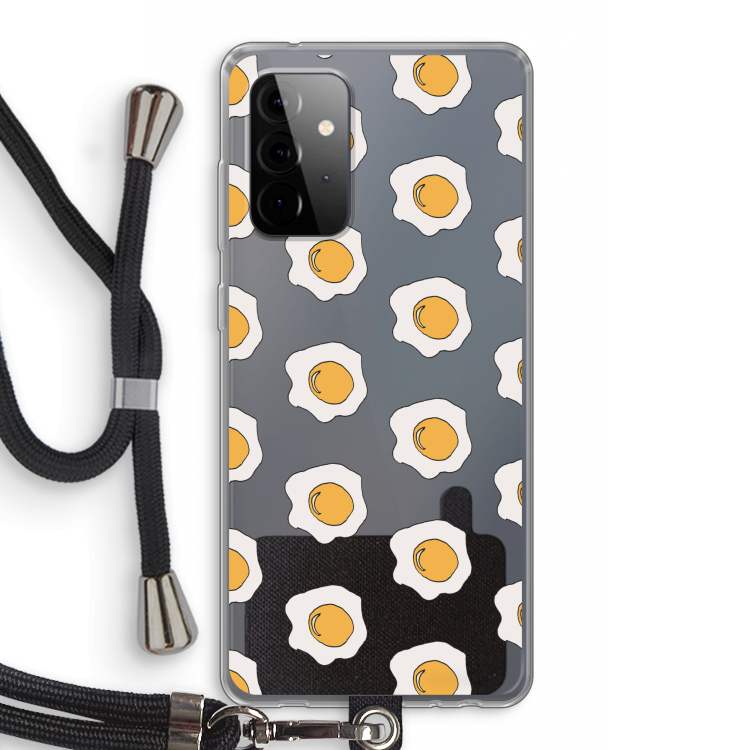 Bacon to my eggs #1: Samsung Galaxy A72 5G Transparant Hoesje met koord