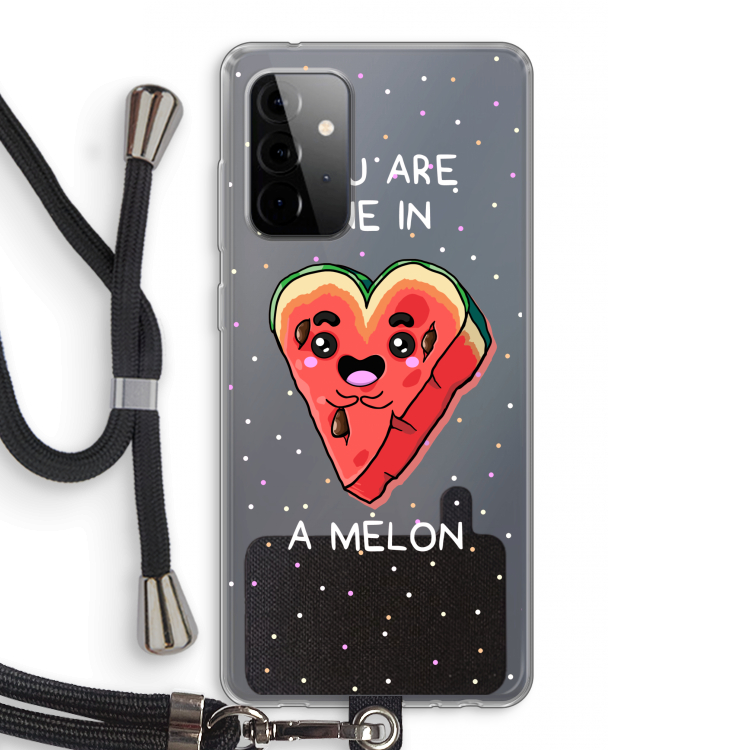 One In A Melon: Samsung Galaxy A72 5G Transparant Hoesje met koord