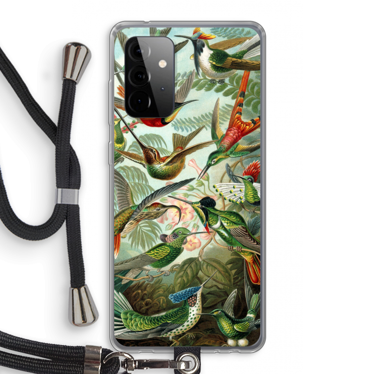 Haeckel Trochilidae: Samsung Galaxy A72 5G Transparant Hoesje met koord