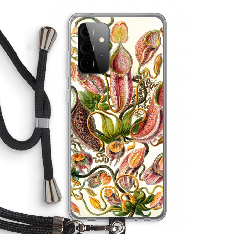 Haeckel Nepenthaceae: Samsung Galaxy A72 5G Transparant Hoesje met koord