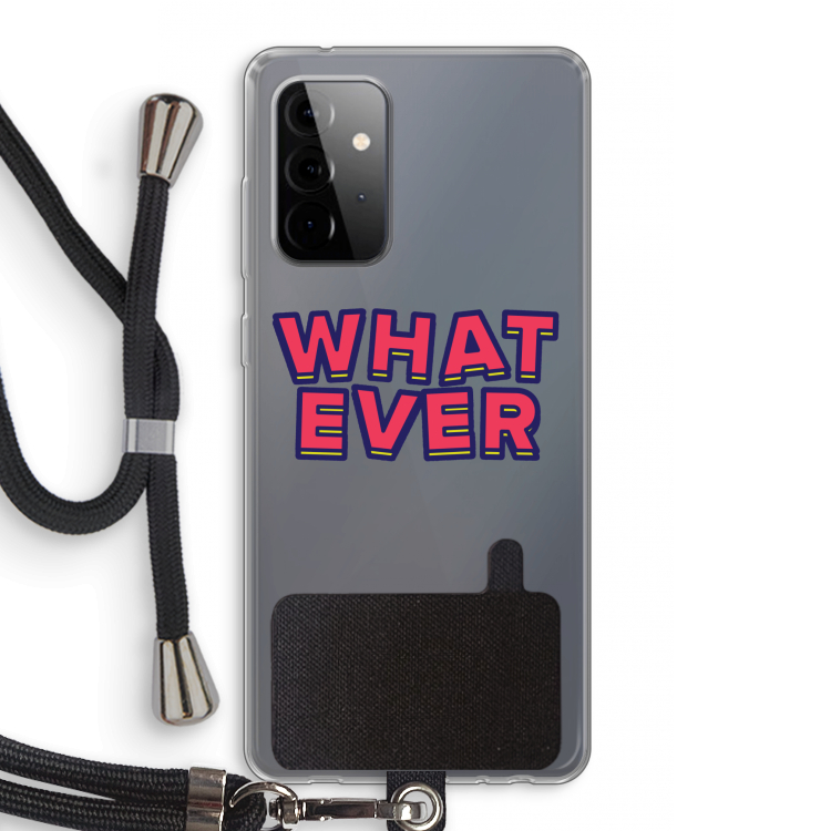 Whatever: Samsung Galaxy A72 5G Transparant Hoesje met koord