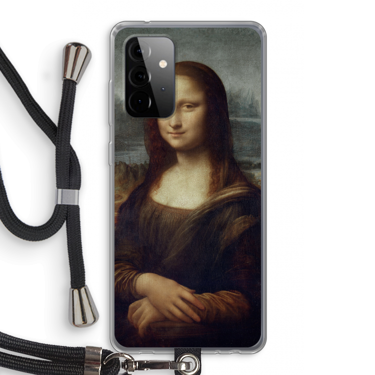 Mona Lisa: Samsung Galaxy A72 5G Transparant Hoesje met koord