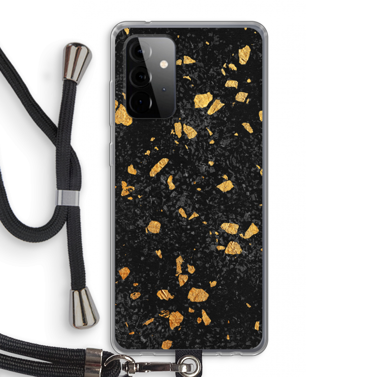 Terrazzo N°7: Samsung Galaxy A72 5G Transparant Hoesje met koord