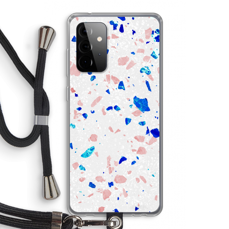 Terrazzo N°6: Samsung Galaxy A72 5G Transparant Hoesje met koord