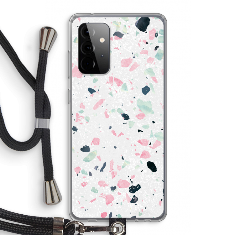 Terrazzo N°3: Samsung Galaxy A72 5G Transparant Hoesje met koord