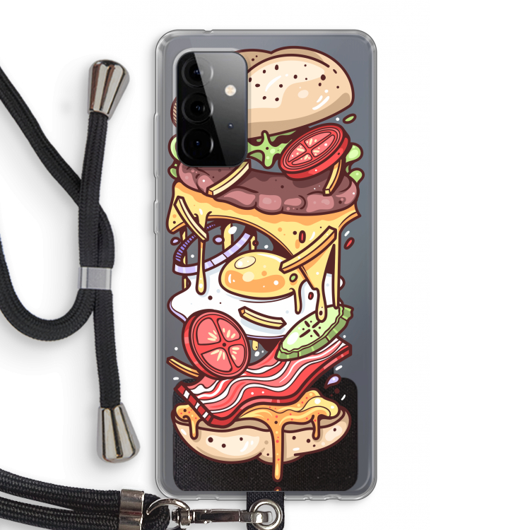 Diet Coke Please: Samsung Galaxy A72 5G Transparant Hoesje met koord