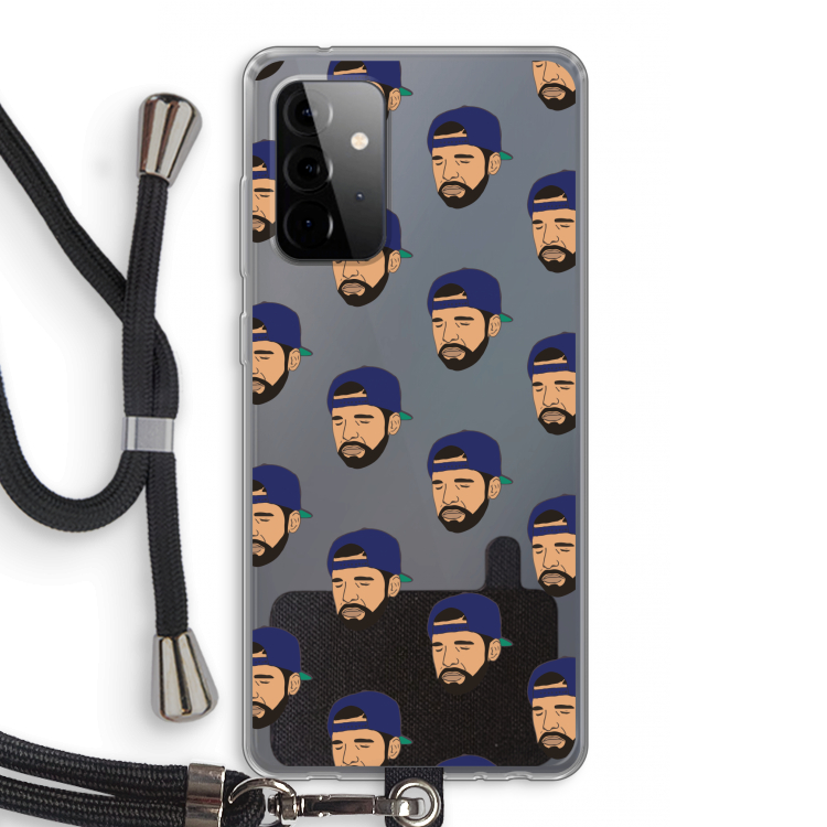 Drake Away: Samsung Galaxy A72 5G Transparant Hoesje met koord