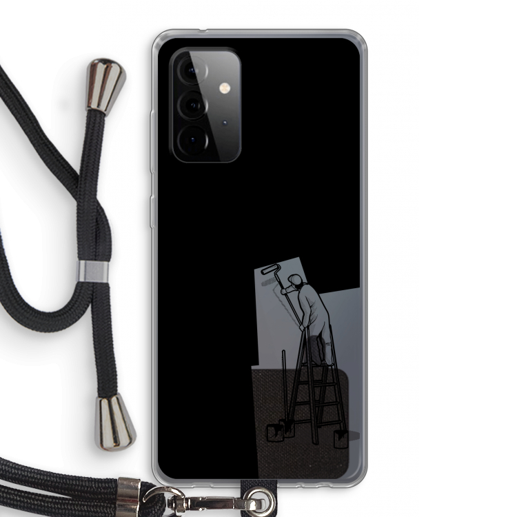 Musketon Painter: Samsung Galaxy A72 5G Transparant Hoesje met koord