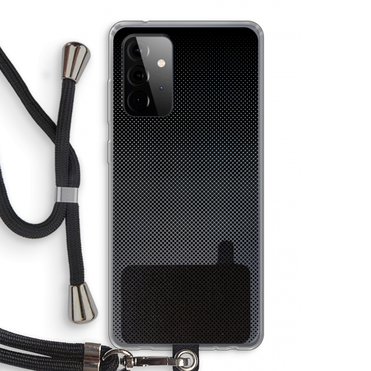 Musketon Halftone: Samsung Galaxy A72 5G Transparant Hoesje met koord