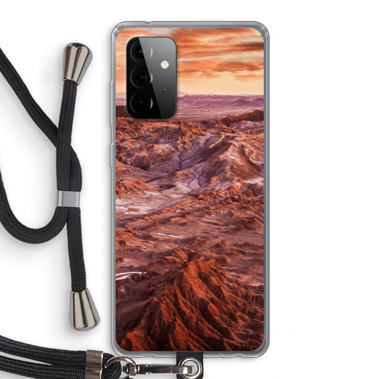 Mars: Samsung Galaxy A72 5G Transparant Hoesje met koord
