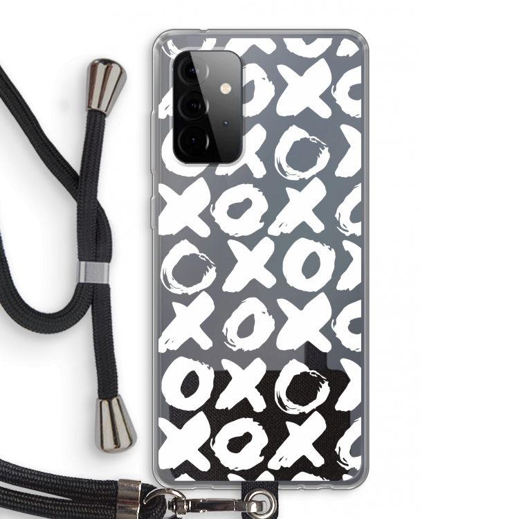 XOXO: Samsung Galaxy A72 5G Transparant Hoesje met koord