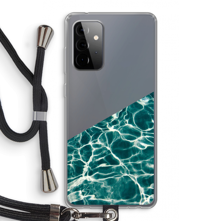 Weerkaatsing water: Samsung Galaxy A72 5G Transparant Hoesje met koord