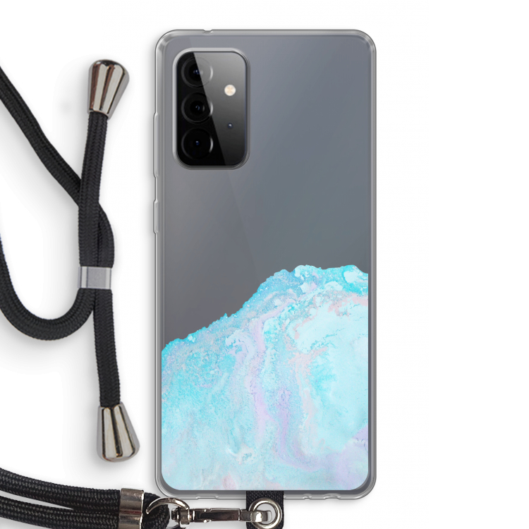 Fantasie pastel: Samsung Galaxy A72 5G Transparant Hoesje met koord