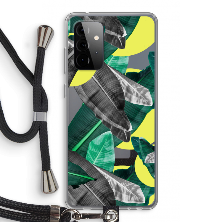 Fantasie jungle: Samsung Galaxy A72 5G Transparant Hoesje met koord