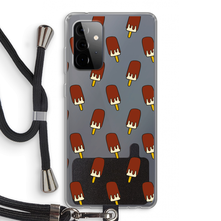 Yummy: Samsung Galaxy A72 5G Transparant Hoesje met koord