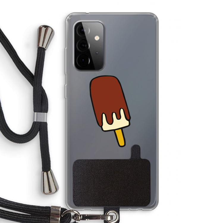 Frisco: Samsung Galaxy A72 5G Transparant Hoesje met koord